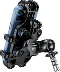 Motorcycle Fork Stem Phone Mount with Integrated Vibration Dampening System