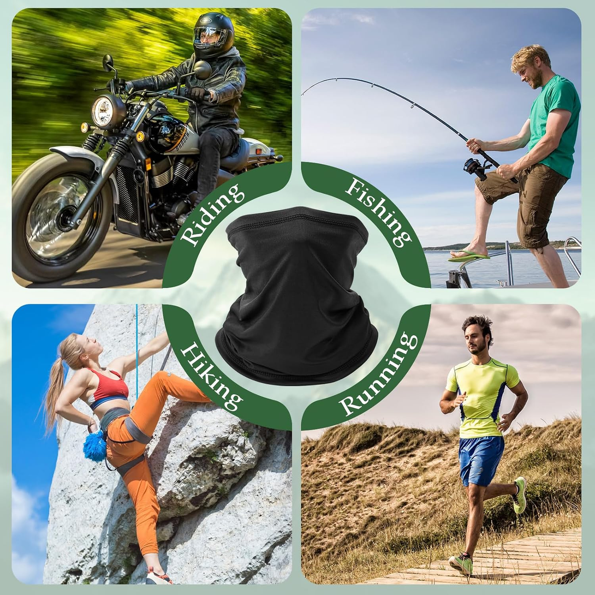 6-pack summer UV cooling neck gaiters
