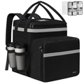 Expandable insulated food delivery backpack