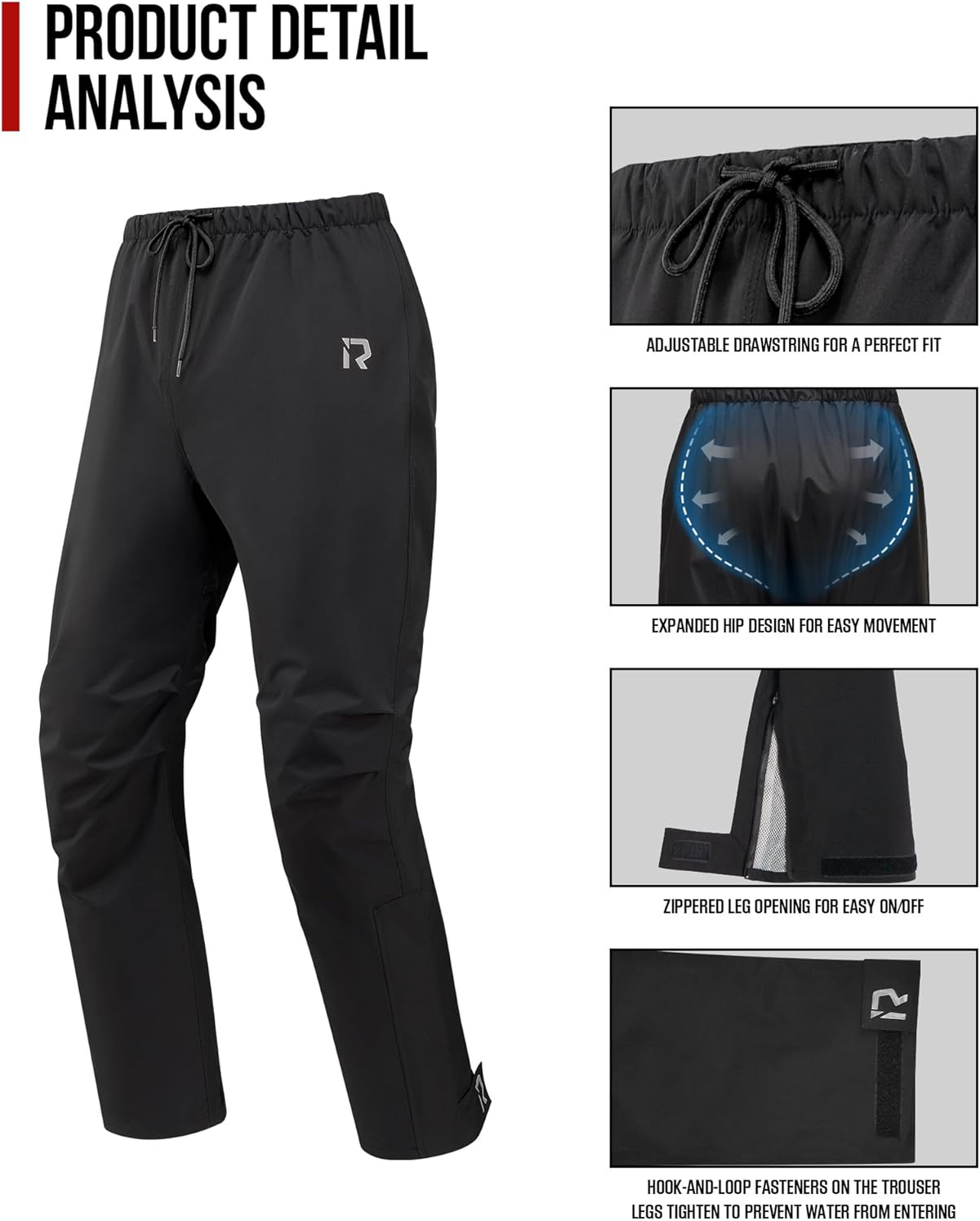 Motorcycle Rain Suit — Waterproof Reflective Jacket & Pants