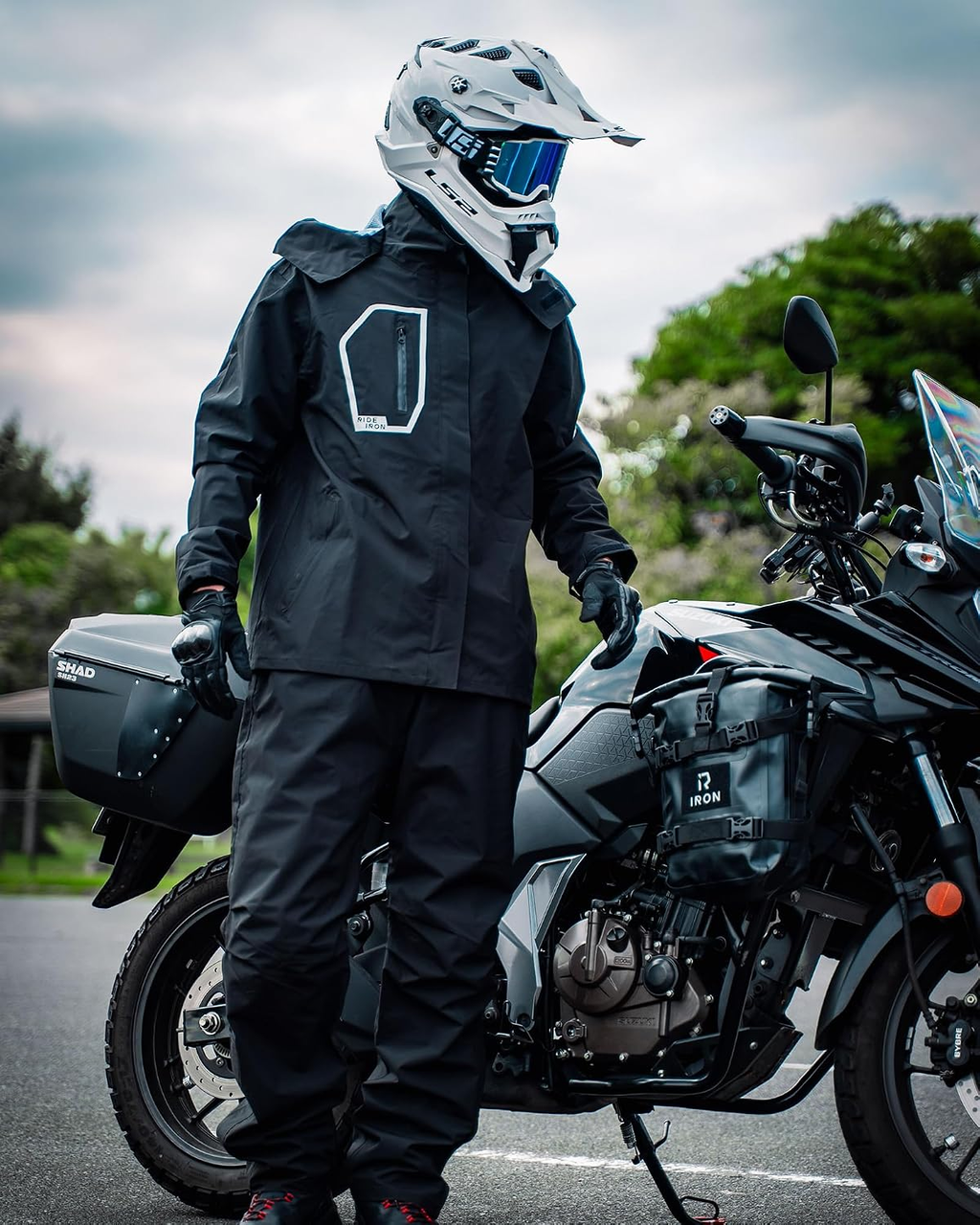 Motorcycle Rain Suit — Waterproof Reflective Jacket & Pants