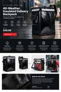 All-Weather Insulated Delivery Backpack product presentation