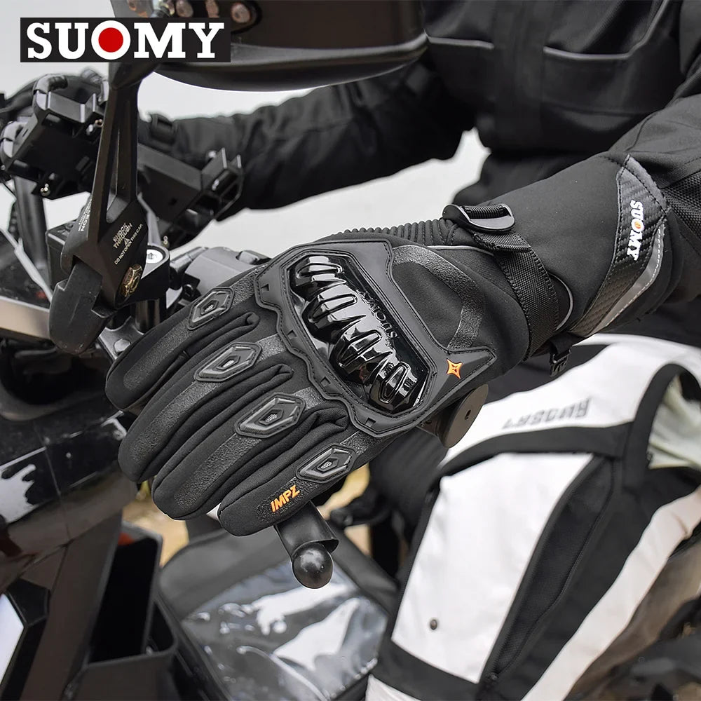 Winter motorcycle riding gloves — product photo