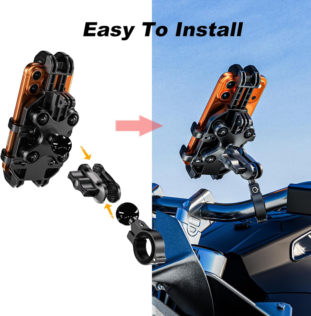 Anti-Theft Motorcycle Phone Mount with Vibration Dampening — image 10