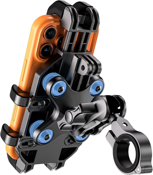 Anti-Theft Motorcycle Phone Mount with Vibration Dampening — image 1