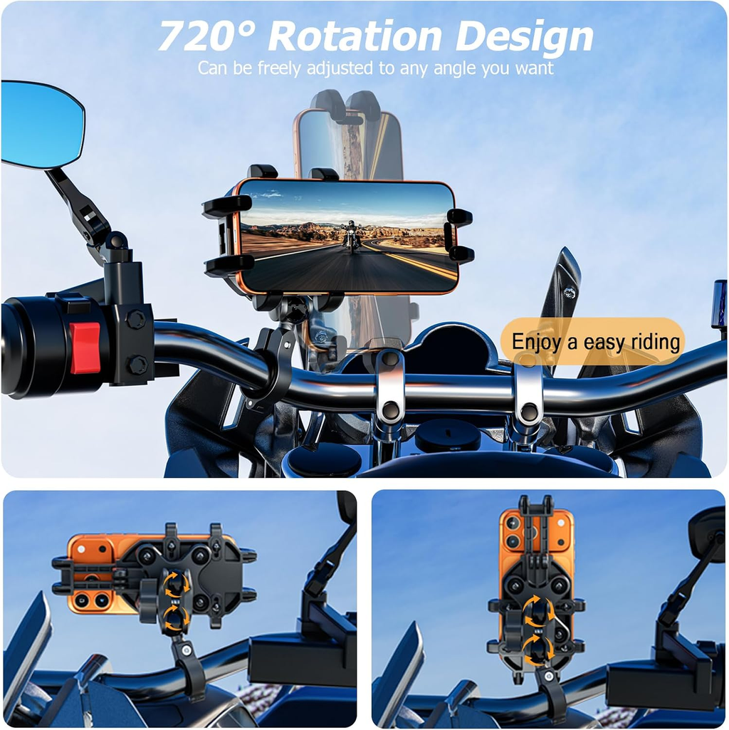 Anti-Theft Motorcycle Phone Mount with Vibration Dampening — image 6